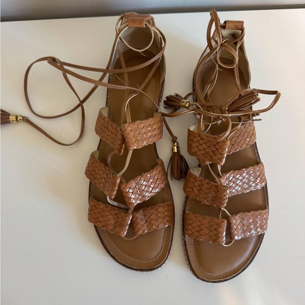 Michael Kors Tan Gladiator Sandals